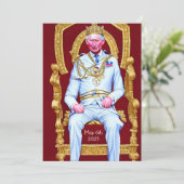 Party Einladung der Krönung (Stehend Vorderseite)