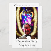 Party Einladung der Krönung (Vorne/Hinten)