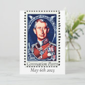 Party Einladung der Krönung (Stehend Vorderseite)