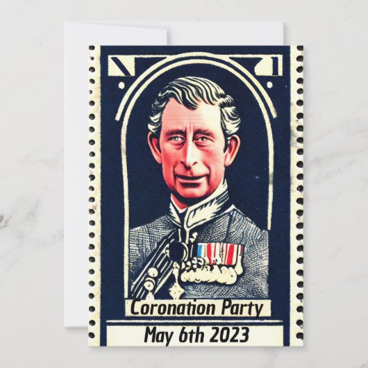 Party Einladung der Krönung (Vorderseite)