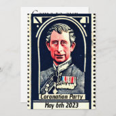 Party Einladung der Krönung (Vorne/Hinten)