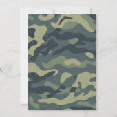 Party Einladung der Laserarmee, Camouflage Paintba (Rückseite)