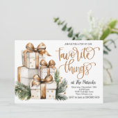 Party Einladung der Lieblingssachen (Stehend Vorderseite)