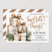 Party Einladung der Lieblingssachen (Vorne/Hinten)