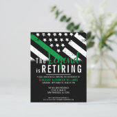 Party Einladung der militärischen Ruhestandsarmee (Stehend Vorderseite)