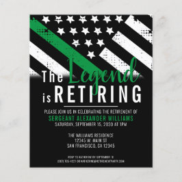 Party Einladung der militärischen Ruhestandsarmee