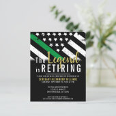 Party Einladung der militärischen Ruhestandsarmee (Stehend Vorderseite)