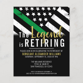 Party Einladung der militärischen Ruhestandsarmee