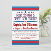 Party Einladung der militärischen Stationierung (Stehend Vorderseite)