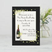 Party Einladung der neuen Jahre (Stehend Vorderseite)