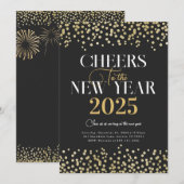 Party Einladung der Neujahrsfeiern (Vorne/Hinten)