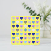 Party Einladung der Ostereier (Stehend Vorderseite)