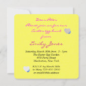 Party Einladung der Ostereier (Rückseite)