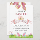 Party Einladung der Ostereier (Vorne/Hinten)