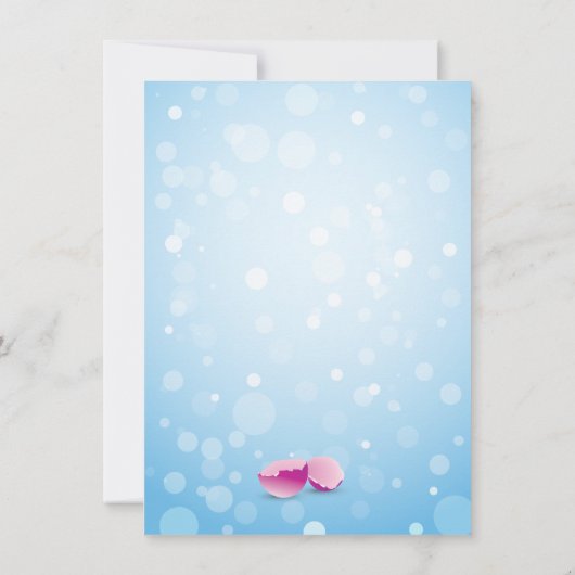 Party Einladung der Ostergarteneier (Rückseite)