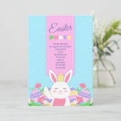 Party Einladung der Osterhase (Stehend Vorderseite)