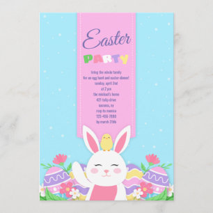 Party Einladung der Osterhase