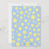 Party Einladung der personalisierten Sterne (Rückseite)