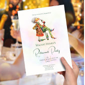 Party Einladung der Quirky-Lady-Rente