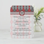 Party Einladung der Raute Ashes und Embers (Stehend Vorderseite)