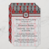 Party Einladung der Raute Ashes und Embers (Vorne/Hinten)