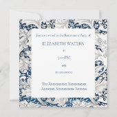 PARTY EINLADUNG DER RENTENRÜSTUNG: WILLIAM MORRIS (Rückseite)