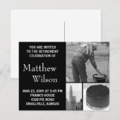 Party Einladung der Rentenzahlungen Anpassbares Fo (Vorne/Hinten)