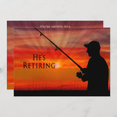 PARTY EINLADUNG DER RÜCKZAHLUNG - FISCHEREIFAHRT (Vorne/Hinten)