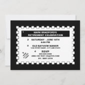 PARTY EINLADUNG DER RÜCKZAHLUNG - KREUZWERT (Rückseite)