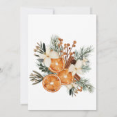 Party Einladung der Ruhestätte Wintergrün (Rückseite)