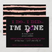 Party Einladung der Scheidung (Vorne/Hinten)