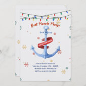 Party Einladung der Schiffparade (Vorne/Hinten)