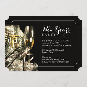 Party Einladung der Silvester
