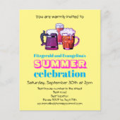 Party Einladung der Sommerfeier (Vorderseite)