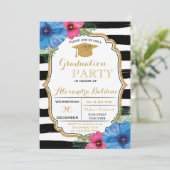 Party Einladung der Uni-Abschluss (Stehend Vorderseite)