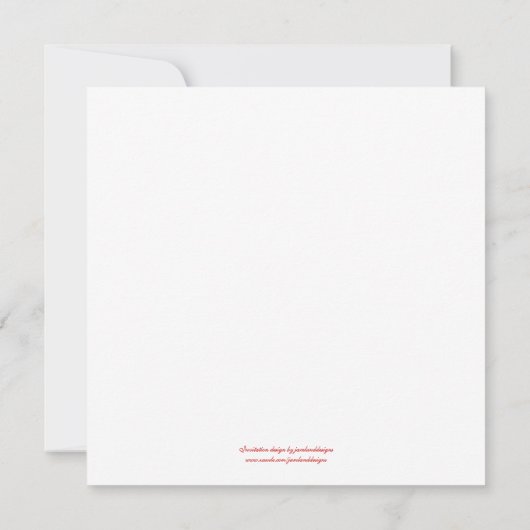 Party Einladung der Valentinstag (Rückseite)