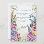 Party Einladung der verzauberten Blume Fairy Fores (Rückseite)