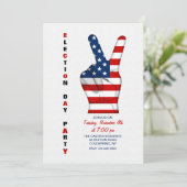 Party Einladung der Wahlen (Stehend Vorderseite)