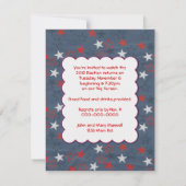 Party Einladung der Wahlen (Rückseite)