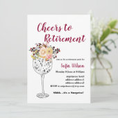 Party Einladung der Weinrente (Stehend Vorderseite)