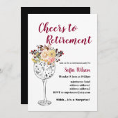 Party Einladung der Weinrente (Vorne/Hinten)