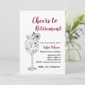 Party Einladung der Weinrente (Stehend Vorderseite)