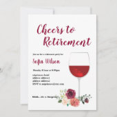 Party Einladung der Weinrente (Vorderseite)