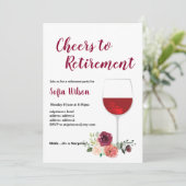 Party Einladung der Weinrente (Stehend Vorderseite)