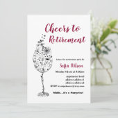 Party Einladung der Weinrente (Stehend Vorderseite)