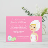 Party Einladung der Wellness-Center (Stehend Vorderseite)