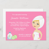 Party Einladung der Wellness-Center (Vorne/Hinten)