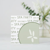 Party Einladung der Wellness-Center (Stehend Vorderseite)