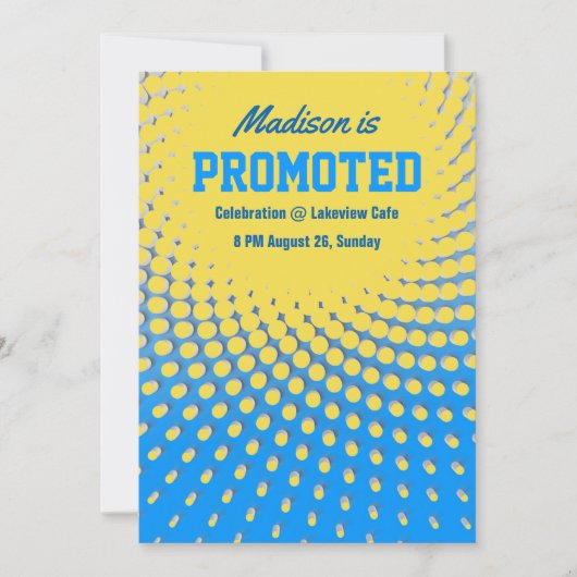 Party Einladung der Werbeaktion (Vorderseite)