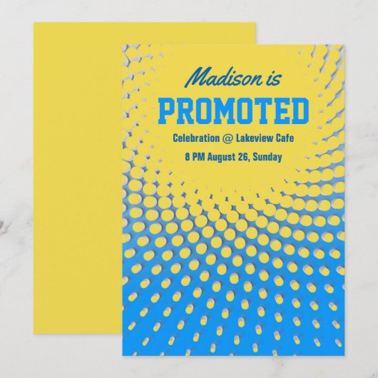 Party Einladung der Werbeaktion (Vorne/Hinten)